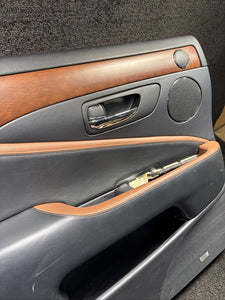 2011 Lexus LS460 Rear Left Black Door Panel Assembly OEM
