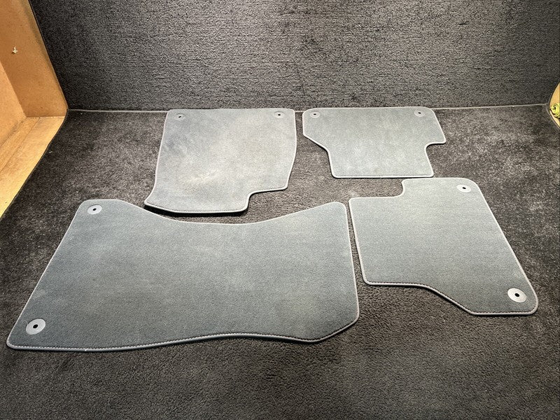 2018 Audi S4 Front & Rear Carpet Floor Mats OEM Black W/ Red Stitching