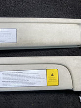 2016-2020 Tesla Model X Left & Right Sun Visor Shade Set Tan OEM