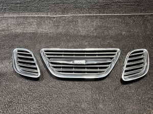 2002-2005 Saab 9-5 Front Bumper Grille Set of 3 OEM