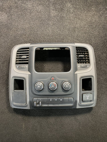 2018 Dodge Ram 2500 Radio Dash Trim Bezel W/ Switches & Air Vents OEM