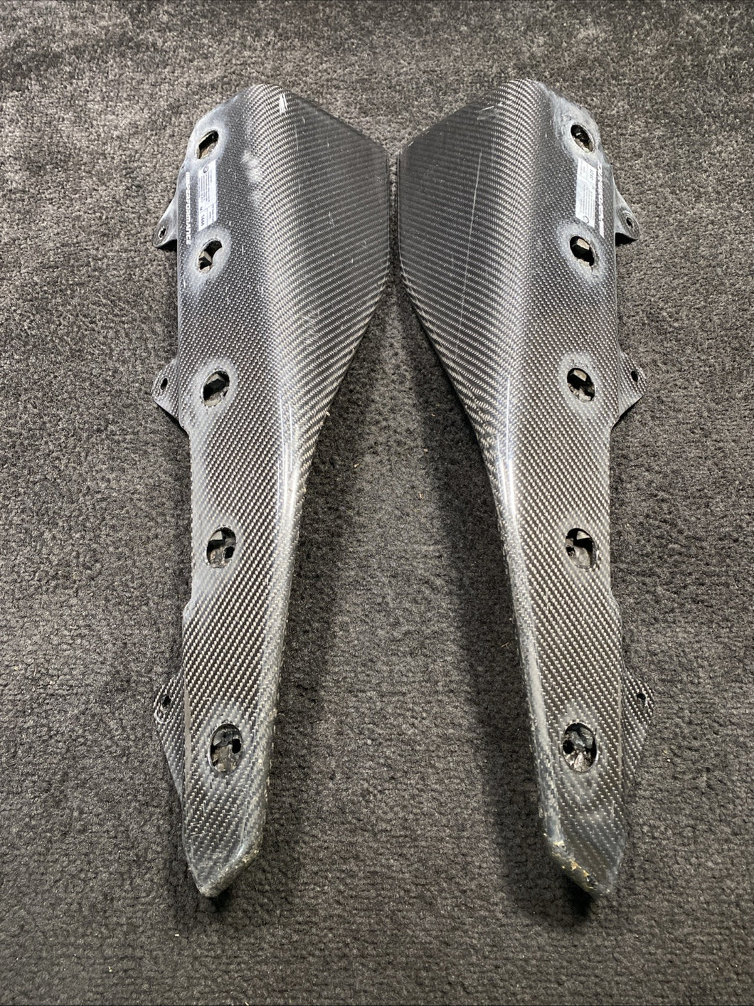 51772361675, 51772361674 2020 BMW M2 Competition M Performance Carbon Fiber Side Skirt Trim Accents OEM