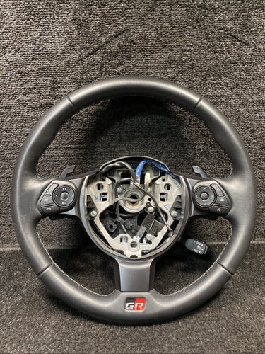 2023 Toyota GR86 Steering Driver Wheel Black Leather W/ Paddles OEM