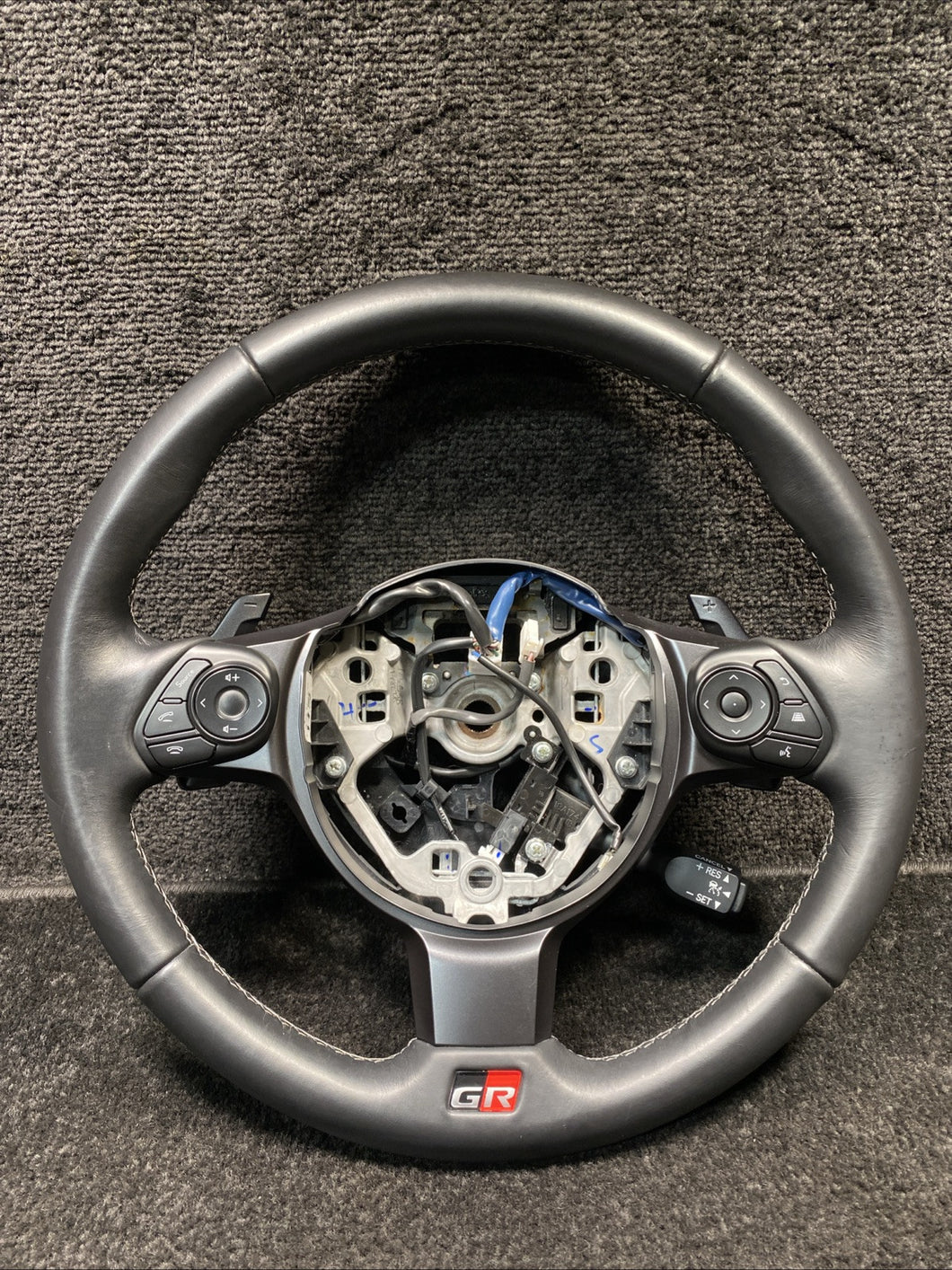 2023 Toyota GR86 Steering Driver Wheel Black Leather W/ Paddles OEM