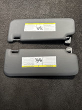 2022 BMW X3 M40i Front Left & Right Sun Visor Set W/ Mirror Black OEM