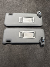 2022 BMW X3 M40i Front Left & Right Sun Visor Set W/ Mirror Black OEM